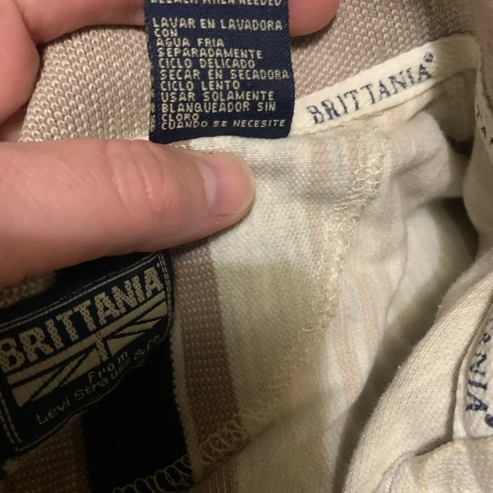 VINTAGE Levi Britannia Polo - Picture 7 of 8